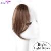 Natural Invisible False Middle-part Bangs Hair Extensions Clip In the Front Side Bangs Synthetic Fake Fringe Hairpiece