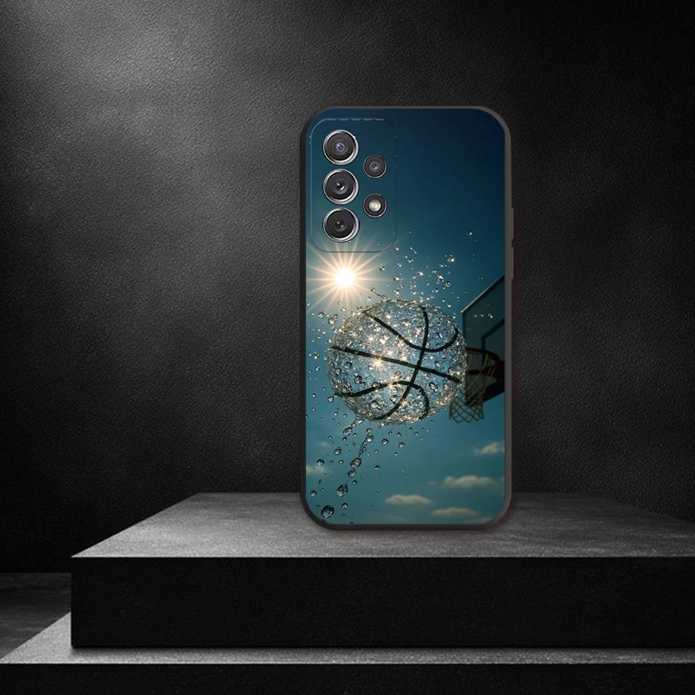 

Basketball Court Basketball Phone Case For Samsung S 25,24,23,22,30,21,10,9,Ultra,Plus,Lite,FE,4,5G Black Soft Case SamsungS10
