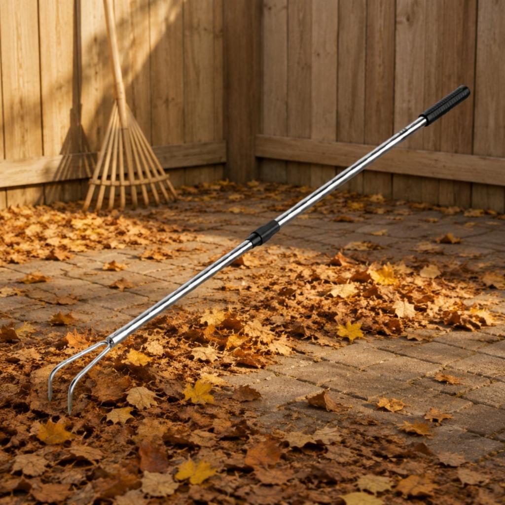Telescopic Rake Extendable Tool Compact for Yard, Gardeners