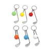 6Pcs Golf Keychain for Car Key Holder Backpack Purse Pendants