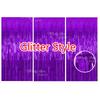 3Pcs Silver Foil Fringe Curtains 10 Colors Metallic Rose Gold Tinsel Streamer Curtains for Birthday Wedding Party Backdrop Decor