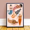Boho Cartoon Kaninchen Maus Kindergarten Wand Kunst Leinwand Malerei Nordic Retro Tier Poster Druck Wand Bild Baby Kinder Zimmer Dekor