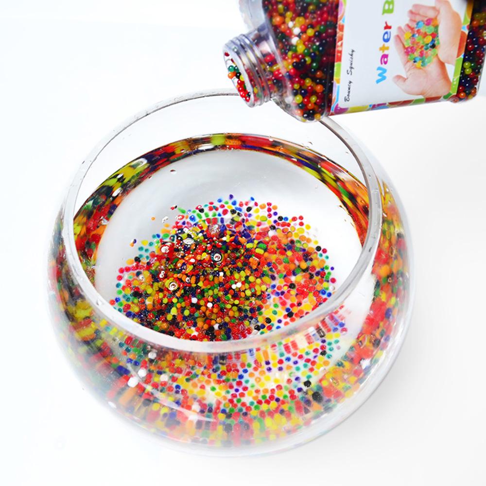 30000pcs Water Beads Rainbow Mix Crystal Soil Non-Toxic  Bottled Package for Inside Decoration Air