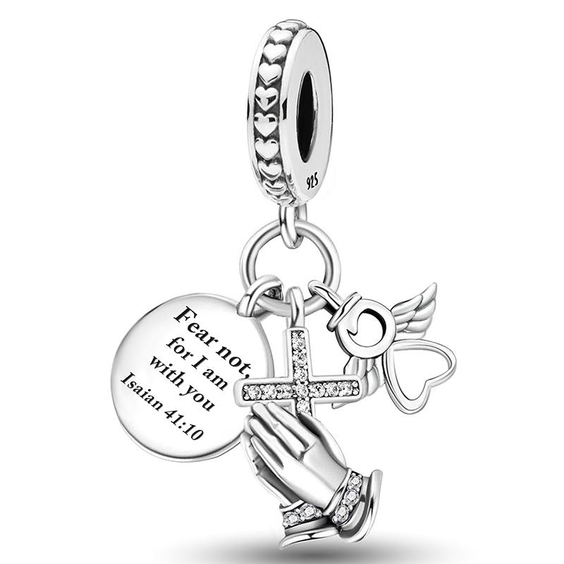 Copper Small Fresh Four Leaf Clover Series Charms Bead Diy Bracelet Necklace Making Gift Of High Quality Jewelry