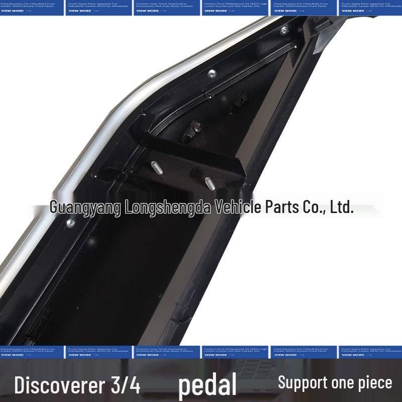 All-Black Off-Road Side Pedals for Discovery 3 & 4 - Anti-Collision Modified Design.