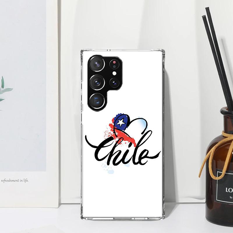 Chile Flag Phone Case For Samsung Galaxy S26 S25 Edge S24 FE S23 S22 Ultra S21 Plus S20 + Art Fundas Back Cover Galaxy S25 Edge
