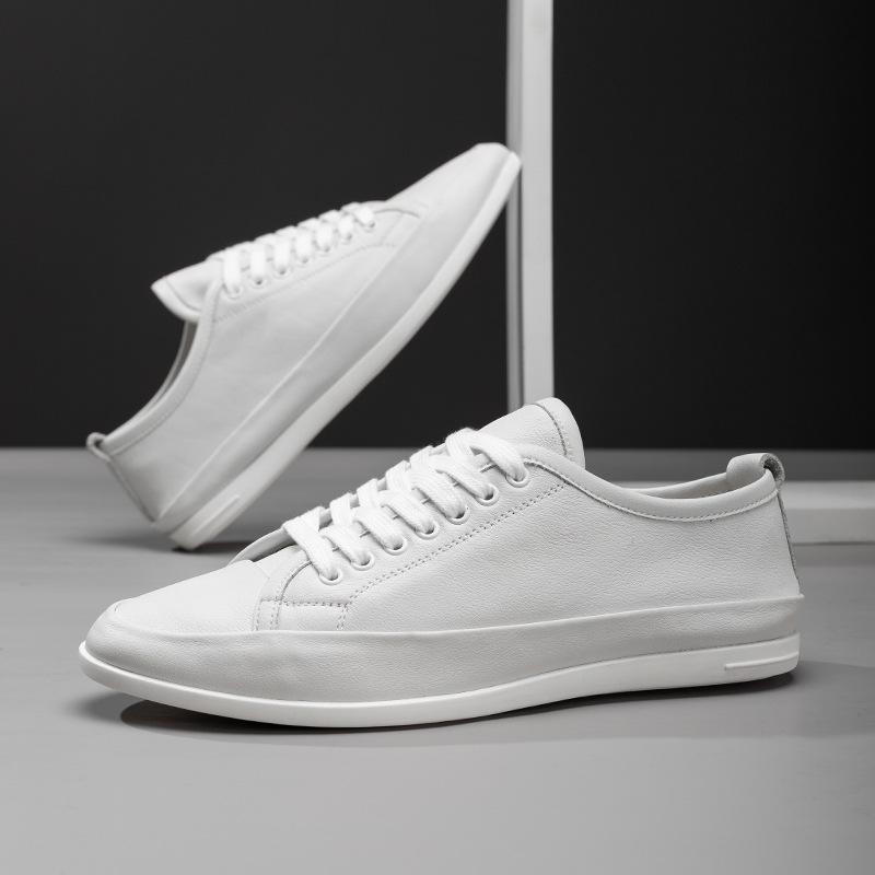 Wenzhou 2025 direct supply white shoes men's versatile trendy shoes fashion breathable white board shoes men's Korean version casual shoes