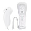 Wii Game Controller: Straight Handle + Bent Left-Hand Chicken Leg Grip with Silicone Cover