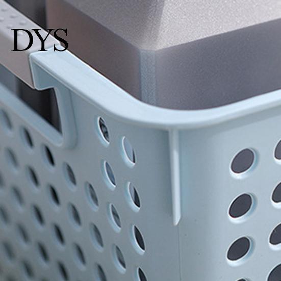 Desktop Basket Storage with Handle Dirt-proof PP Simple Organizer Appearance Sundries Box Kitchen Supplies