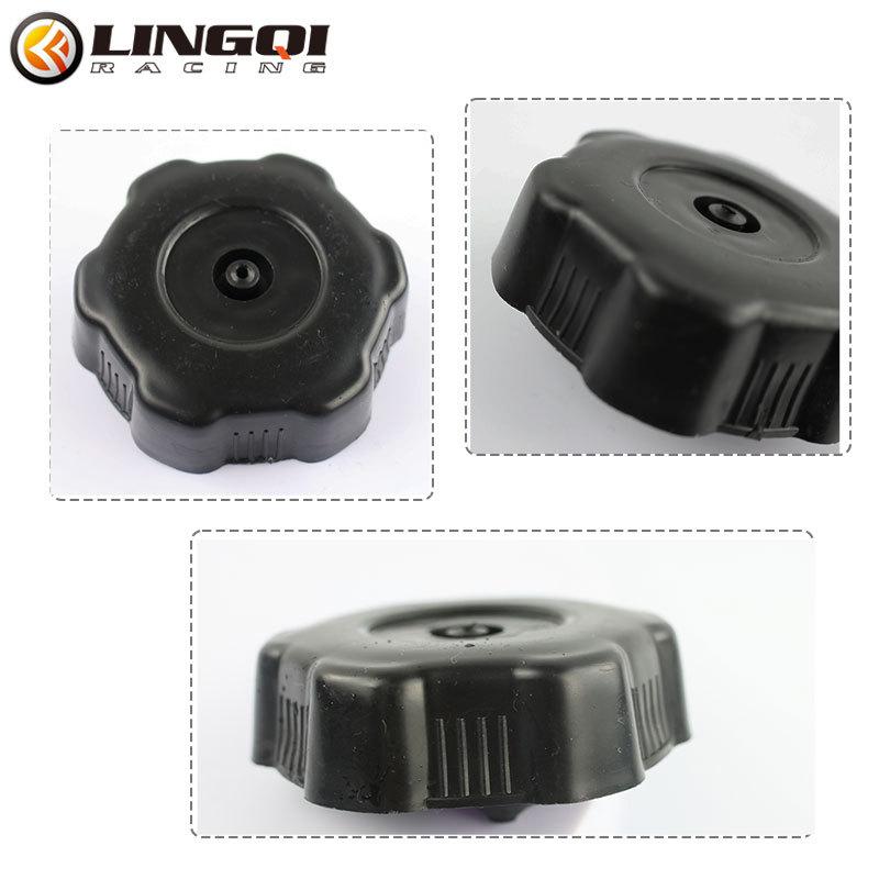 LYNNCHI Motorcycle 52mm Black Fuel Tank Cap Plastic Gas Petrol Tanks Cover Caps For Off Road Vehicle 49cc 70cc 90cc 110cc ATV