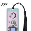 Skull Pattern Bookmark Tarot Card Bookmark, Stainless Steel Skeleton Page Marker, Thin High-definition Printed Metal Book Mark for Students