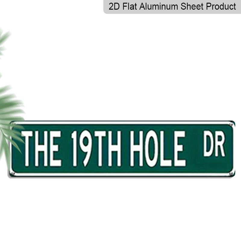 

2D Flat, 1pc, The 19Th Hole Dr Metal Sign, Aluminum Decorative Sign, Novelty Street Sign, Home Decor, Room Decor, Wall Decor, Restaurant Decor, Bar 40cm x 10cm