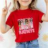 Kids Streetwear Y2K Tees Tops  Music Singer Katseye T Shirt Boys Girls Short Sleeve Cartoon T-shirt Summer Children's Clothing