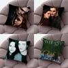 T-Twilight Saga Pillow Case Plush Fabric Soft Double-Sided Printed Sofa Warm Winter Home Gift Cushion Cover