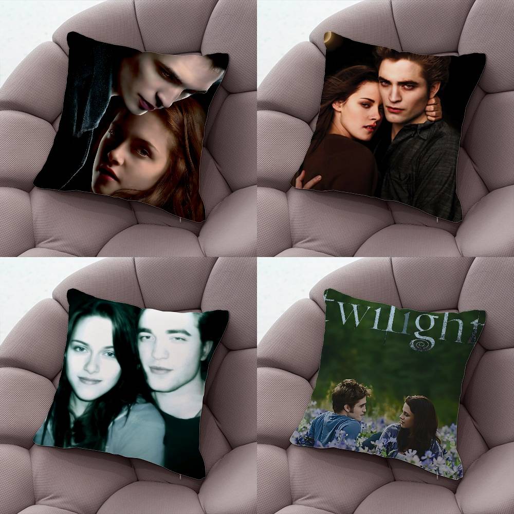 T-Twilight Saga Pillow Case Plush Fabric Soft Double-Sided Printed Sofa Warm Winter Home Gift Cushion Cover