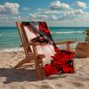Custom Name Ultra-Soft Beach Towel with Love and Deepspace Theme,Ideal for Pool - Camping, Diving - Perfect Travel Essential, Vibrant Beach Towel.