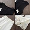 Girls Sleeveless Vest Top Summer New Children's Clothing Bow Lace Vest Baby Girl Sweet Style