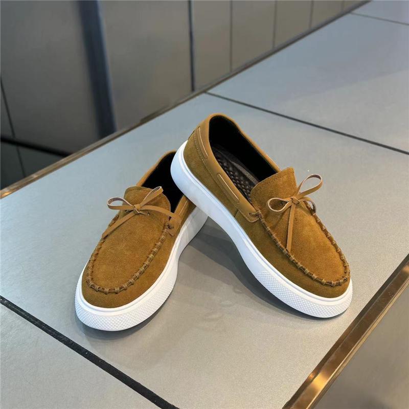 2024 Men's Winter Casual Slip-On Thick Sole Leather Loafers