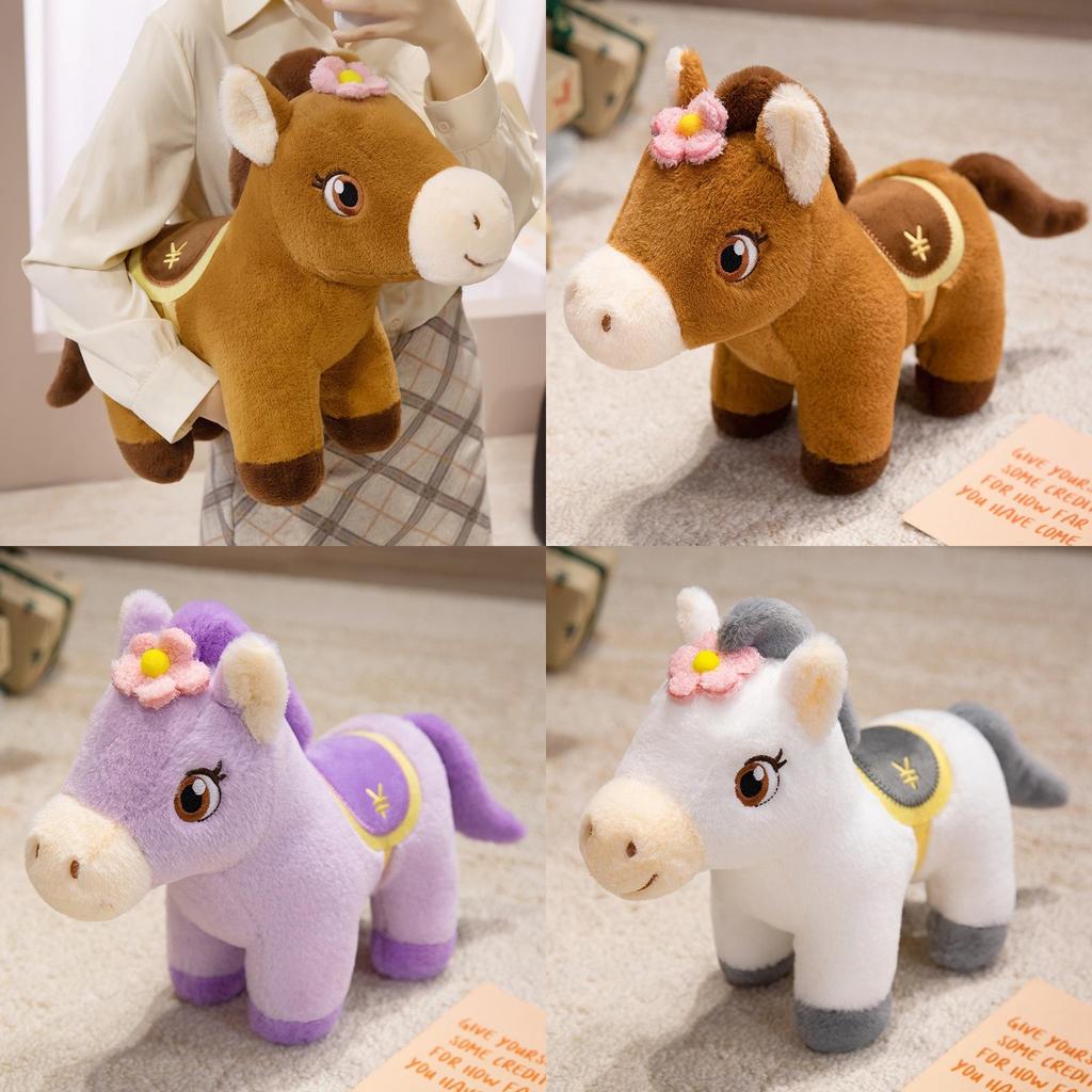 Zodiac Horse Plush Toy With Pp Cotton Filling For Lunar New Year Gifts And Events