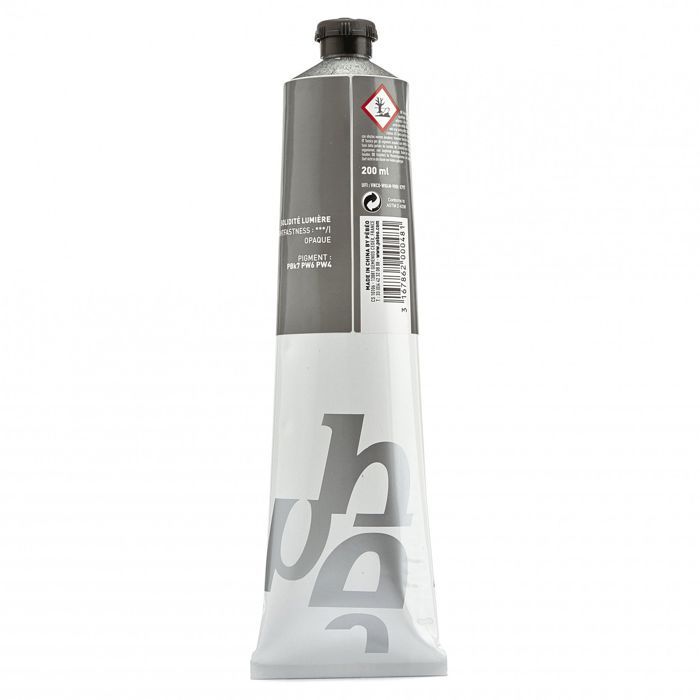 Peinture à l'huile - PEBEO - Sélection - Tube XL 200 ML - Gris Neutre - Séchage Rapide
