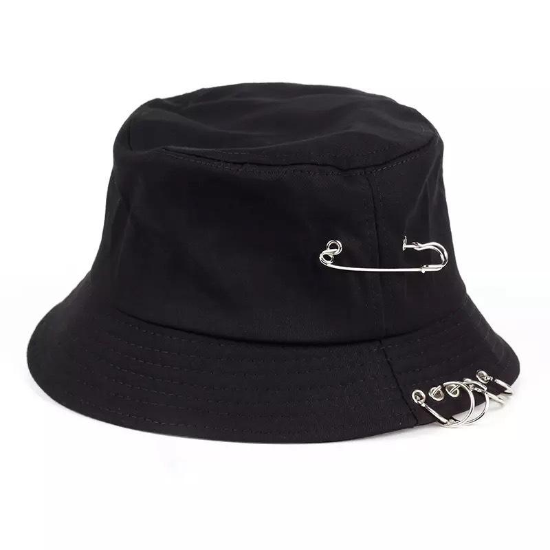 Hat female personality embroidered bucket hat sun hat female visor hat versatile hat male sunscreen basin hat