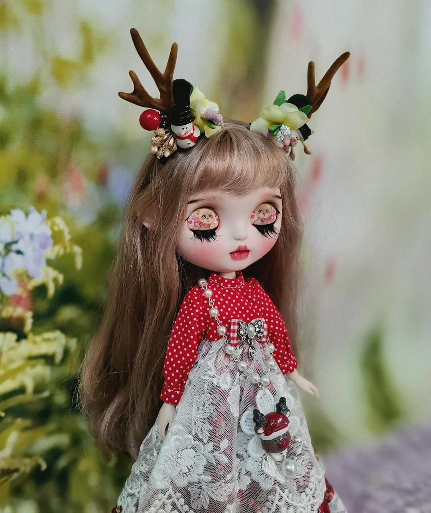 Blythe Obitsu Universal Doll Deer Antler Dress Costume, 24, Licca-chan, Azone, Clothes,