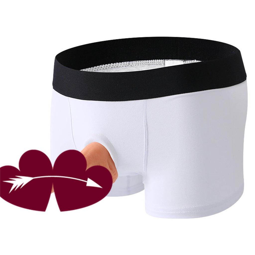 Men's & Women's Flirty Cotton Boxer Briefs with 4.5CM Silicone Ring, Breathable and Comfortable.