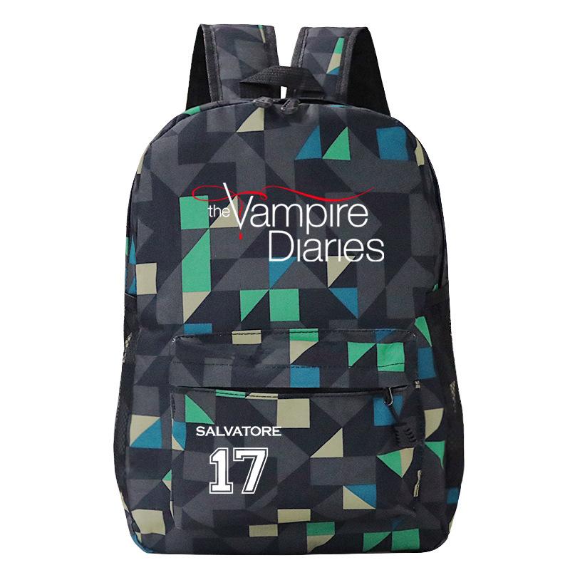 Vampire Diaries School Bag Casual Versatile Backpack
