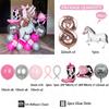 39pcs Pink Western Cowboy Foil Helium Balloon Boot Shape Hat Horse Racing Photo Props Cow Air Globos Birthday Party Supplies