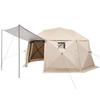 Pop up Gazebo Screen Tent, 4.57 x 4.57 m, 13-Sided Spherical Camping Canopy Tent with Removable Top & Carry Bag, Quick-Set & Bite-Proof, Screen House
