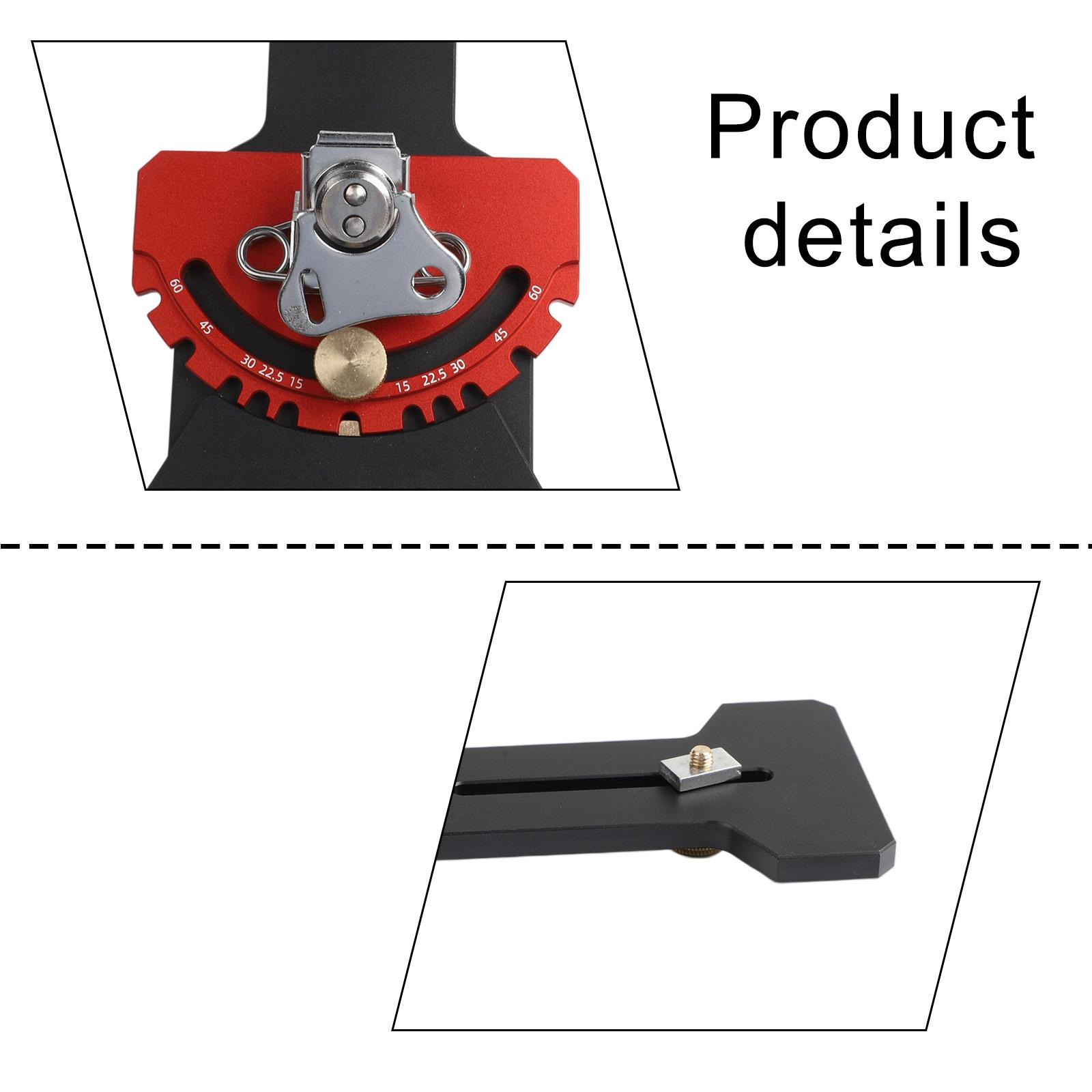 

CNC Machined Aluminum 90 Degree Angle Stop Block for Rail Saw and Circular Saw Adjustable Bevel 15 to 60 Degrees Quick Clamp China Mainland