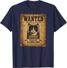 Schrödinger's Cat Dead or Alive Wanted Poster Funny T-Shirt