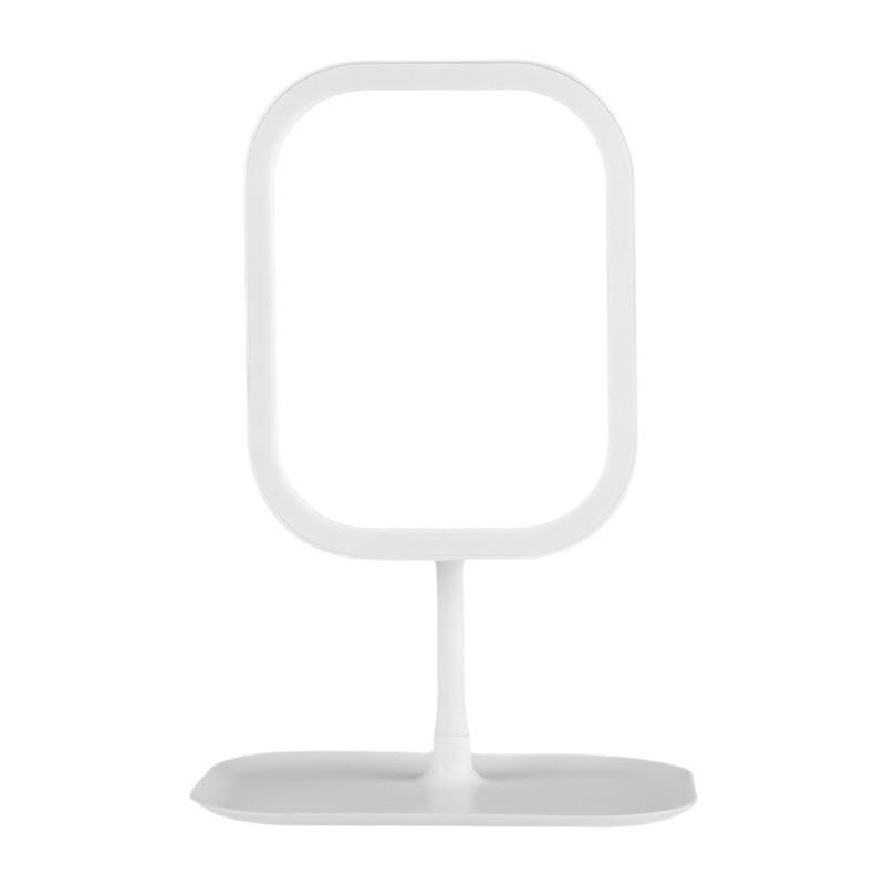 Specchio LED Trendy per Trucco con Luci per Dormitorio - Portatile, Rotante, Specchio da Tavolo