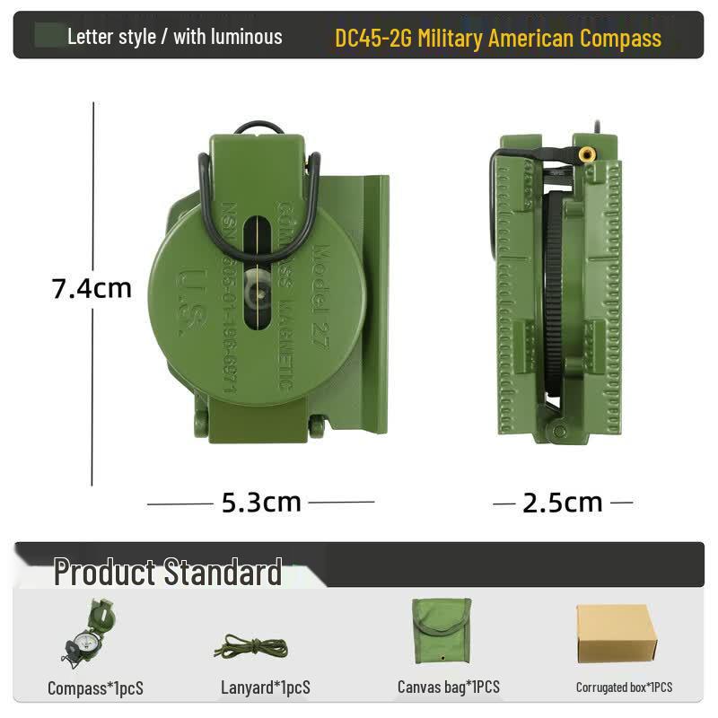 Luminous Outdoor Survival Compass