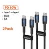 Toocki 100 Вт Type C на USB C Кабель PD 3.0 Быстрая зарядка 4.0 Быстрая зарядка Type C на Type C для iPhone 15 Macbook Samsung Xiaomi