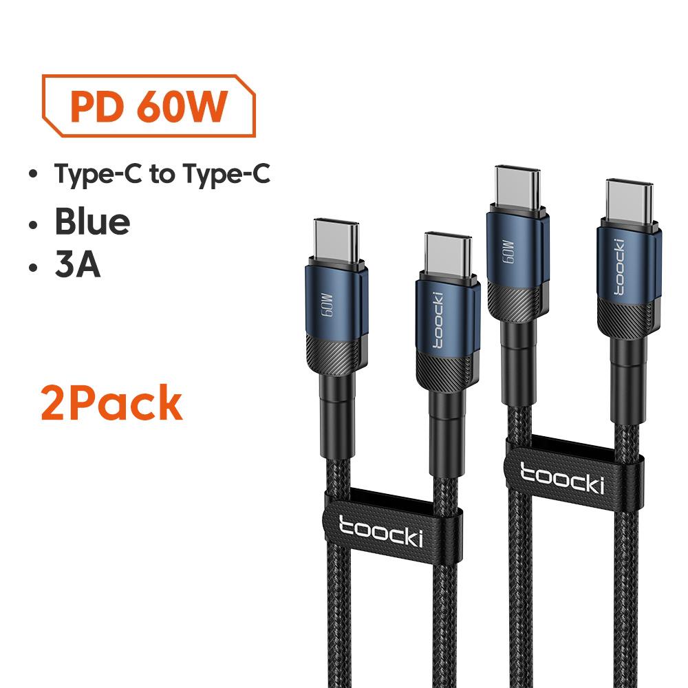 Toocki 100 Вт Type C на USB C Кабель PD 3.0 Быстрая зарядка 4.0 Быстрая зарядка Type C на Type C для iPhone 15 Macbook Samsung Xiaomi