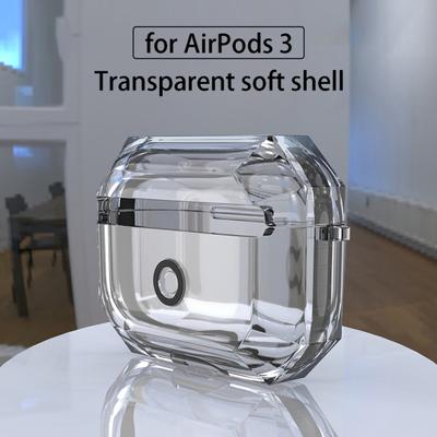 Earbud Protective Sleeve Shock-proof Anti-drop Waterproof Transparent TPU Bluetooth-compatible Earphone Case for Airpods 3/Pro