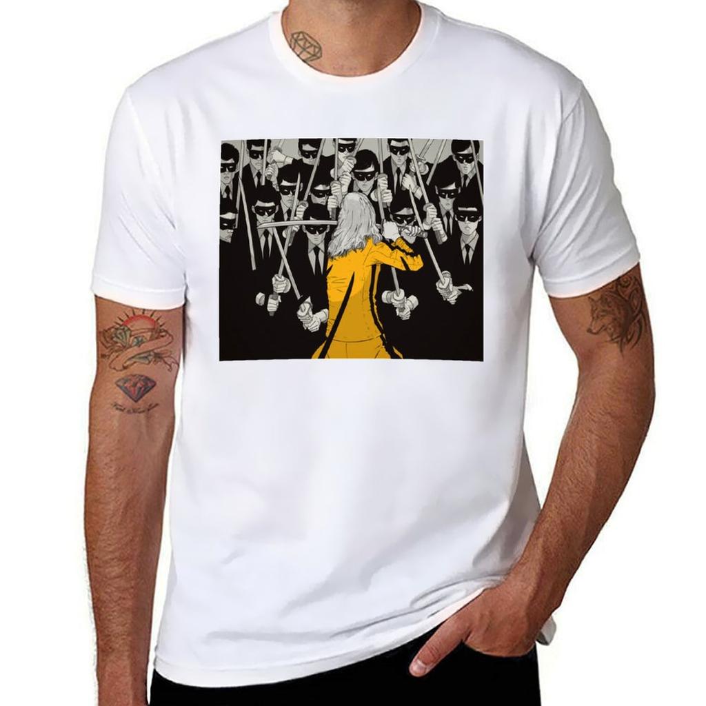 Kill Bill Concept Art Classic T-shirt Anime T Shirts For Man T Shirts For Man Pack Cotton T Shirt Man Luxury T-shirt