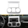 Center Console Dashboard Panel Trim Cover for Jeep Wrangler JK 2011-2017 Silver