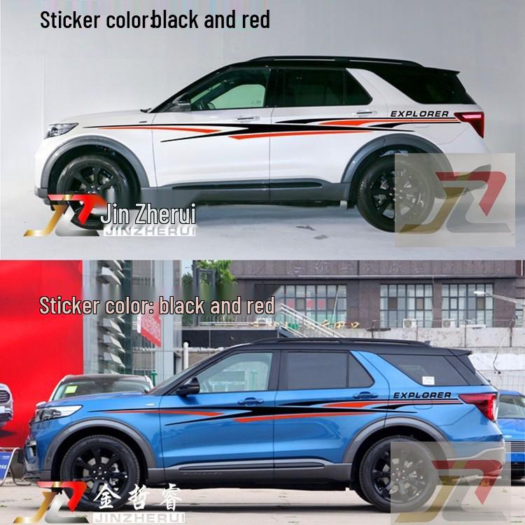 Ford Explorer Body Stripes: Custom Waistline Decal Stickers for Car Personalization