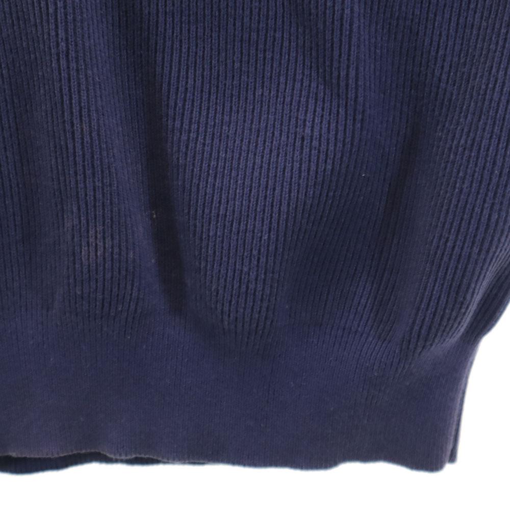 NAUTICA 90s Old Tilden Long sleeve V neck sweater XL Navy knit Men's Used