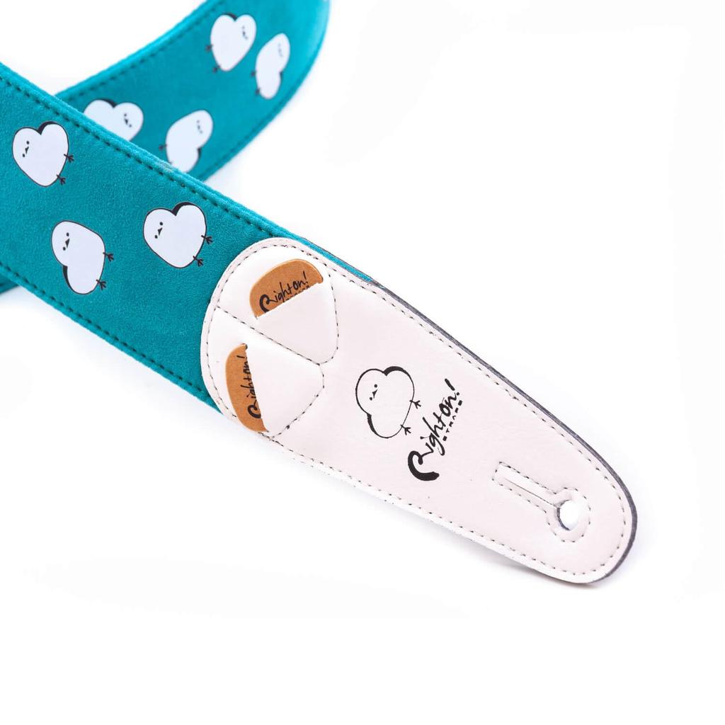 STRAPS On 6cm SHIMAENAGA OSANPO RightOn! (Right Straps) Guitar/Bass Strap, Wide, 100-150cm,