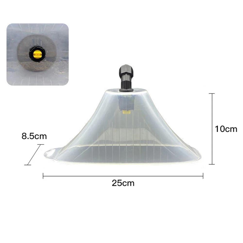 Transparent Electric Sprayer Nozzle Brass Windproof Nozzle with Sprayer Windproof Cover For Agricultural Garden Irrigation