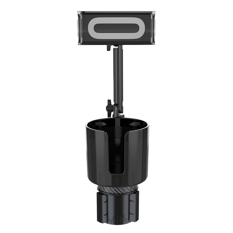 

SB-6033 Multifunction Car Cup Holder Storage Tray Rotating Car Cell Phone Stand Rack Grey