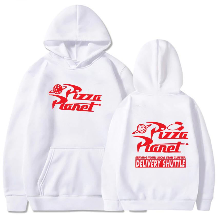 

Pizza Planet Serving Your Local Star Cluster Толстовки Толстовка унісекс з капюшоном Повсякденні пуловери стандартного крою Унісекс Толстовка з флісом S