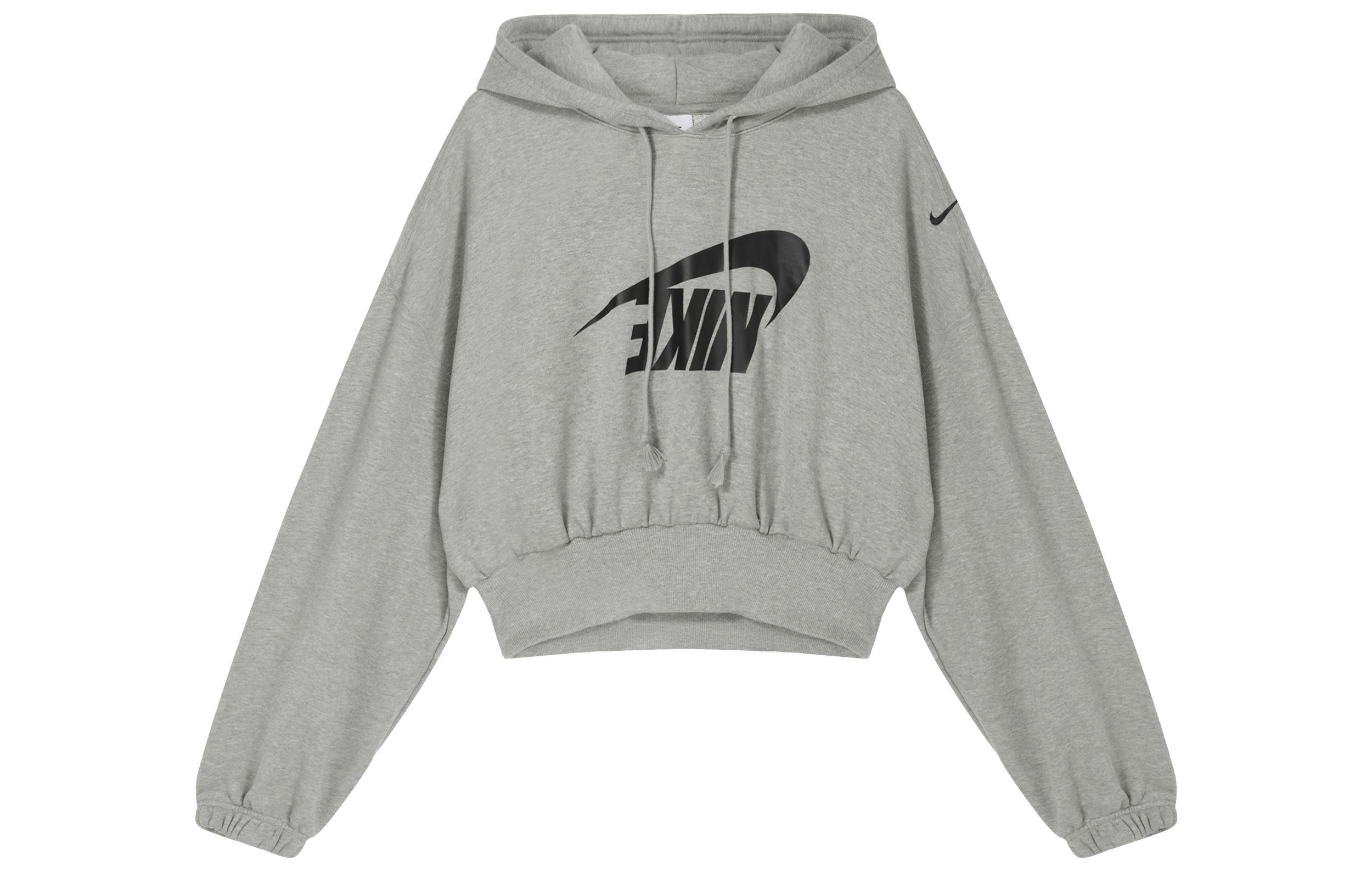 Nike Sportswear Women s Oversized Cropped French Terry Pullover Hoodie FV7778-063 S