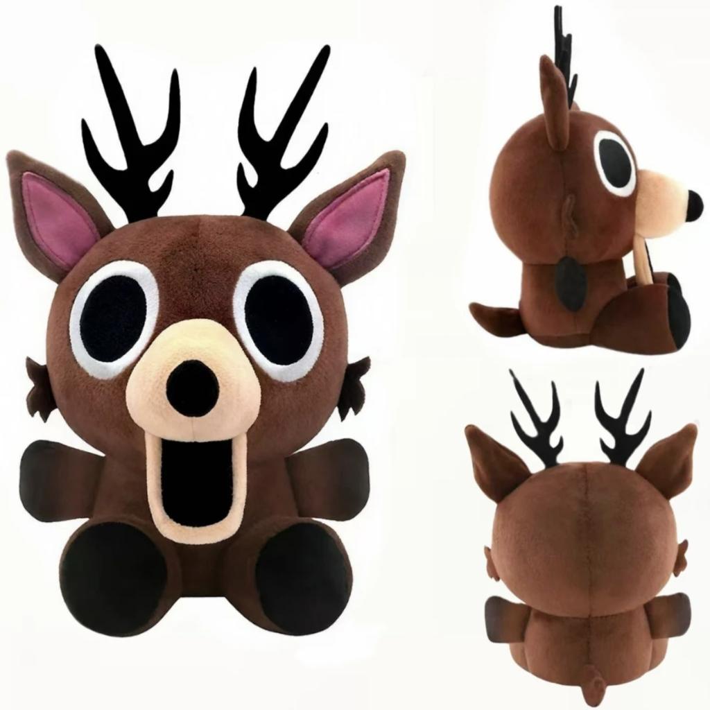 Forest Survival 99 Nights Brown Elk Deer White Owl Plush Doll Stuffed Animal Soft Pillow Kids Gift Game Merchandise