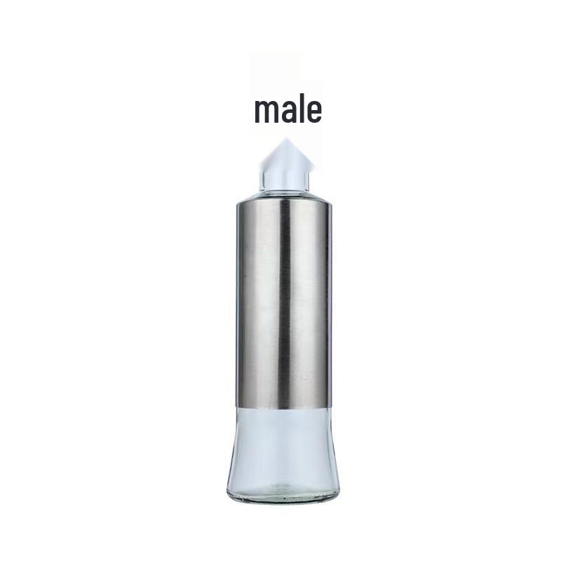 Leak-Proof Glass Oil and Vinegar Dispenser Bottle with No-Drip Seal