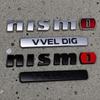 AOW4  ABS Car Rear for Nissan NISMO VVEL DIG Badge Qashqai Elgrand Leaf Juke Patrol Note Trunk Fender Side Letter Sticker Accessories