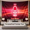 Custom Name Text Tapestry Nottingham Forest Personalized Polyester Wall Tapestry For Bedroom And Room